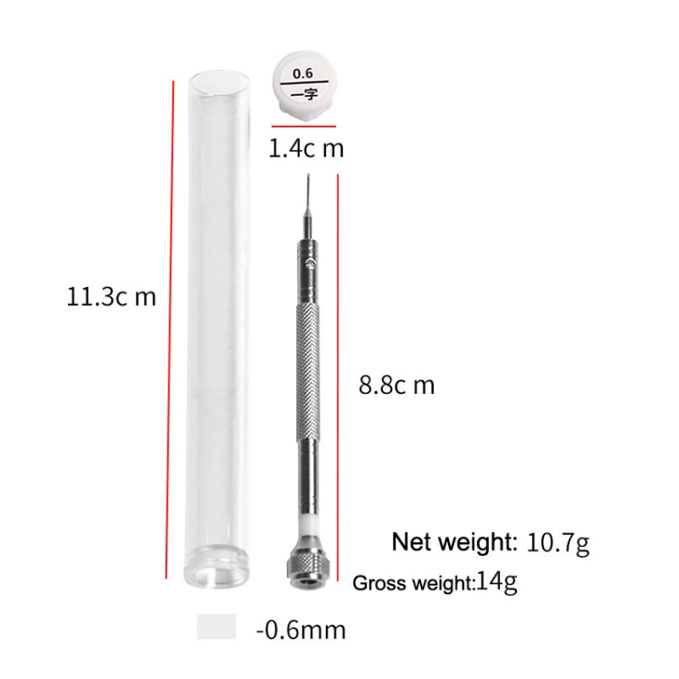 LSD5120 Repair Watch Glasses Stainless Steel Screwdriver Precision Watch Screwdriver Tool 1.4 Phillips (Gray)
