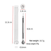 LSD5120 Repair Watch Glasses Stainless Steel Screwdriver Precision Watch Screwdriver Tool 1.2 Straight (Red)