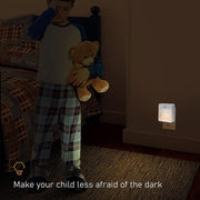 NL2101 Motion Sensor LED Night Light AC Plug Dimming Sleep Lights,Spec: Warm White EU Plug