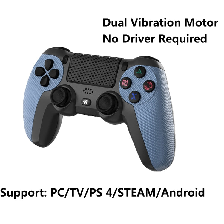 KM048 For PS4 Bluetooth Wireless Gamepad Controller 4.0 With Light Bar(Battle Gray)