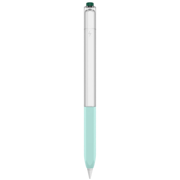 For Apple Pencil 2 AhaStyle PT-LC05 Jelly Style Translucent Silicone Protective Pen Case(Mint)