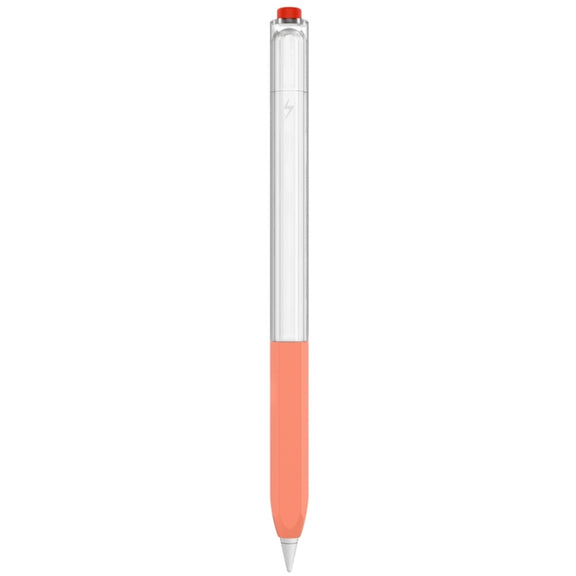 For Apple Pencil 2 AhaStyle PT-LC05 Jelly Style Translucent Silicone Protective Pen Case(Orange)