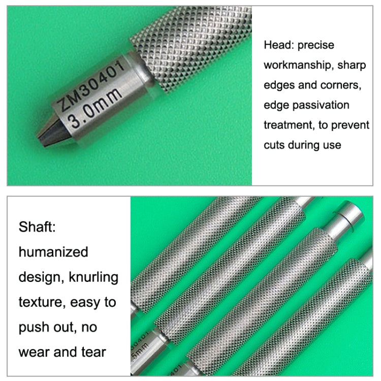 QYZ7021 7.5-8.5mm Watch Clockwork Time Adjustment Tool Stainless Steel Watch Handle