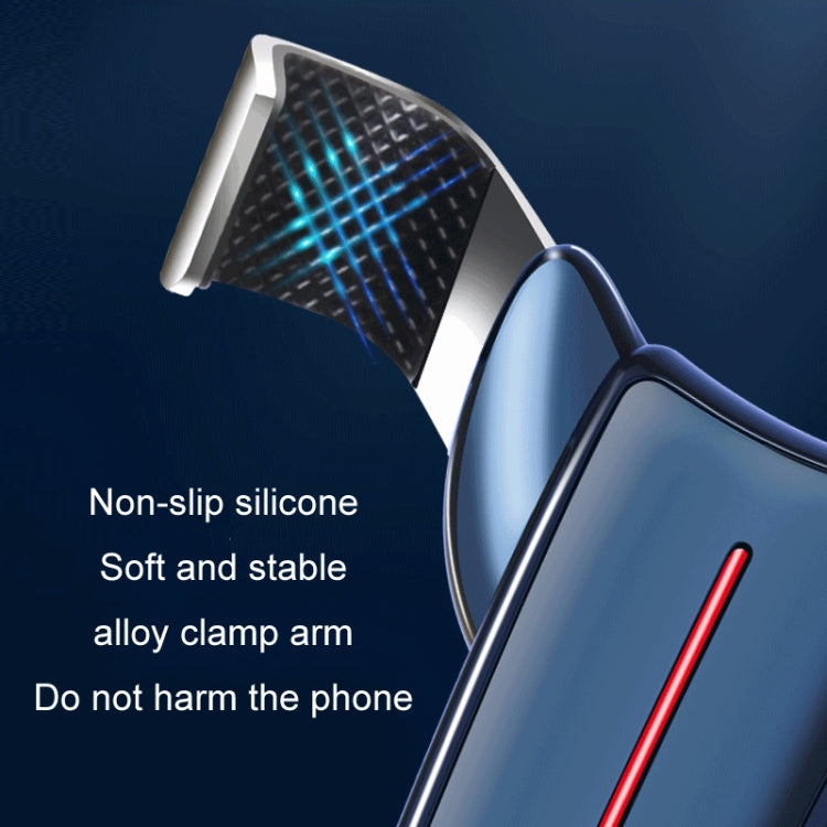 Air Outlet Triangular Gravity Sensor Car Mobile Phone Holder, Color: Golden Hook Clip
