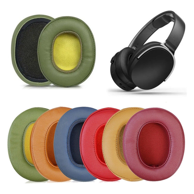For Skullcandy Crusher 3.0 Wireless/ Crusher Evo /Crusher ANC/ Hesh 3 /VENUE  Headphone 2pcs Ear Pads(Beige Yellow Bottom)