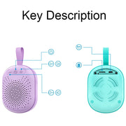 AFK BT-513 TWS Mini Portable RGB Light Bluetooth Speaker 3D Sound Effect Water-resistant Bluetooth Audio(Light Blue)