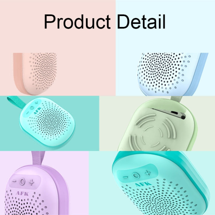 AFK BT-513 TWS Mini Portable RGB Light Bluetooth Speaker 3D Sound Effect Water-resistant Bluetooth Audio(Light Blue)