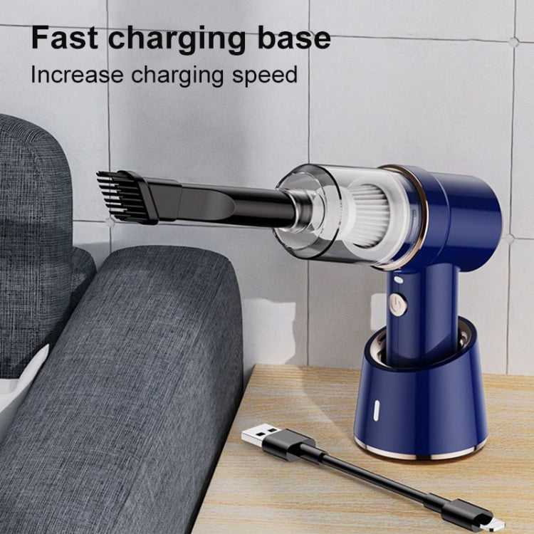 SUITU  ST-6638 Car Wireless Vacuum Cleaner Suction and Blower Integrated With Light ,Spec: Top Version Type-C