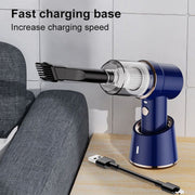 SUITU  ST-6638 Car Wireless Vacuum Cleaner Suction and Blower Integrated With Light ,Spec: Top Version Type-C