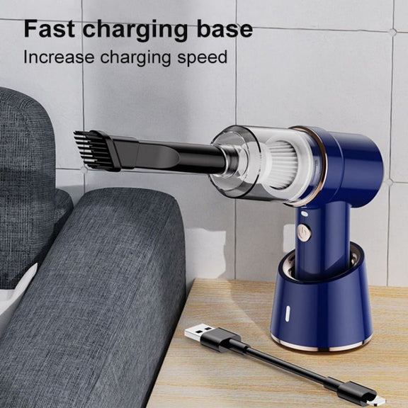 SUITU  ST-6638 Car Wireless Vacuum Cleaner Suction and Blower Integrated With Light ,Spec: Top Version Type-C