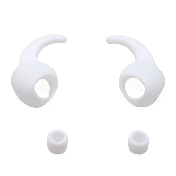 For Beats Studio Buds 2pairs Wireless Bluetooth Earphone Silicone Non-slip Ear Caps(White)