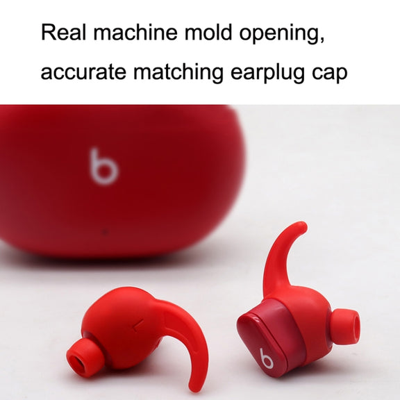 For Beats Studio Buds 2pairs Wireless Bluetooth Earphone Silicone Non-slip Ear Caps(Red)