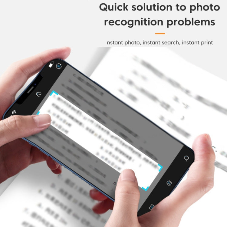 A31 Bluetooth Handheld Portable Self-adhesive Thermal Printer, Color: Blue+5 Rolls Printer Paper