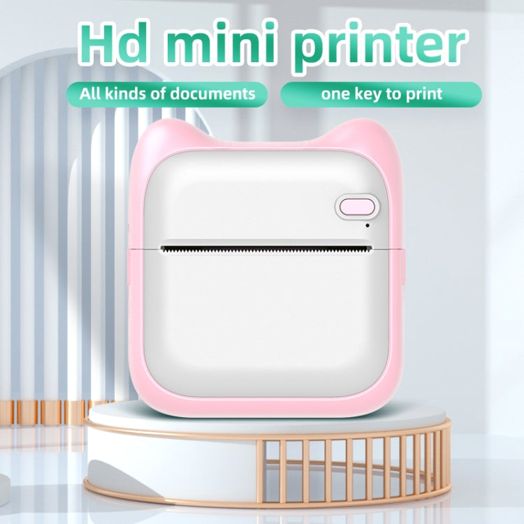 A31 Bluetooth Handheld Portable Self-adhesive Thermal Printer, Color: Blue+5 Rolls Printer Paper