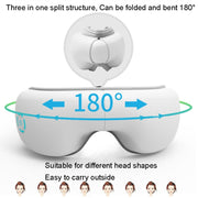A216 Intelligent Wireless Eye Massage Instrument Pneumatic Vibration Hot Compress Eye Care Instrument(White)