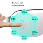 A216 Intelligent Wireless Eye Massage Instrument Pneumatic Vibration Hot Compress Eye Care Instrument(White)
