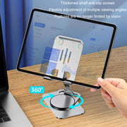 Desktop 360-degree Rotating Foldable Mobile Phone Holder, Color: Metal Gray