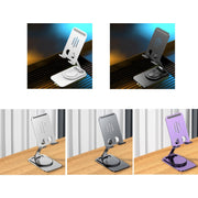 Desktop 360-degree Rotating Foldable Mobile Phone Holder, Color: Metal Purple