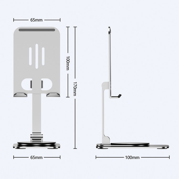 Desktop 360-degree Rotating Foldable Mobile Phone Holder, Color: Metal Purple