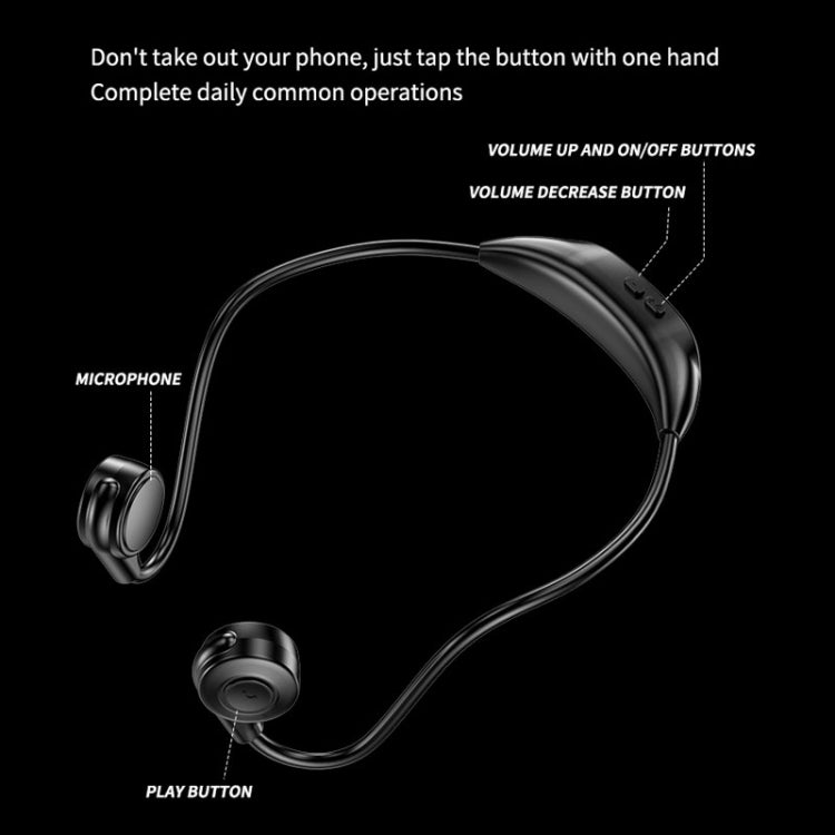 M2 Bone Conduction Earphones Running Stereo To Ear Bluetooth Earphones(Black + Orange)