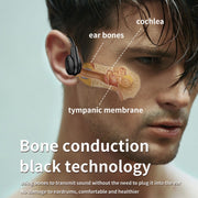 M2 Bone Conduction Earphones Running Stereo To Ear Bluetooth Earphones(Black + Orange)