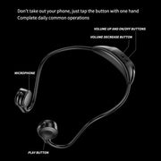 M2 Bone Conduction Earphones Running Stereo To Ear Bluetooth Earphones(Black + Orange)