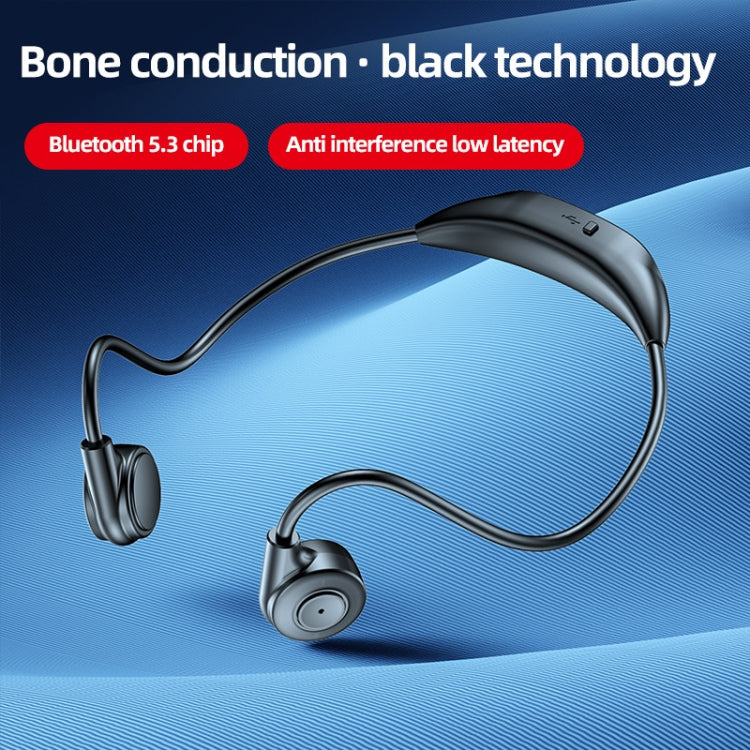 M2 Bone Conduction Earphones Running Stereo To Ear Bluetooth Earphones(Black + Orange)