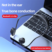 M2 Bone Conduction Earphones Running Stereo To Ear Bluetooth Earphones(Black + Orange)