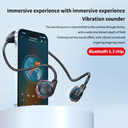 M2 Bone Conduction Earphones Running Stereo To Ear Bluetooth Earphones(Black + Orange)