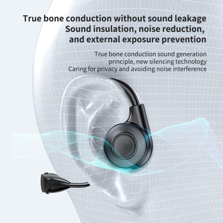 M2 Bone Conduction Earphones Running Stereo To Ear Bluetooth Earphones(Black + Red)