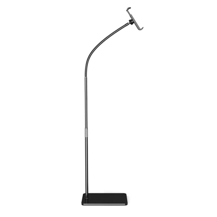 155cm Mobile Phone Tablet Live Broadcast Bedside Lifting Bracket Telescopic Floor Model (Black)