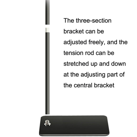 155cm Mobile Phone Tablet Live Broadcast Bedside Lifting Bracket Telescopic Floor Stand (White)
