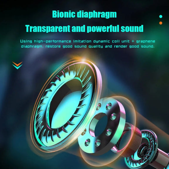 N35 TWS Colorful Light In-Ear Low Latency Wireless Bluetooth Game Earphones, Style: Digital Display