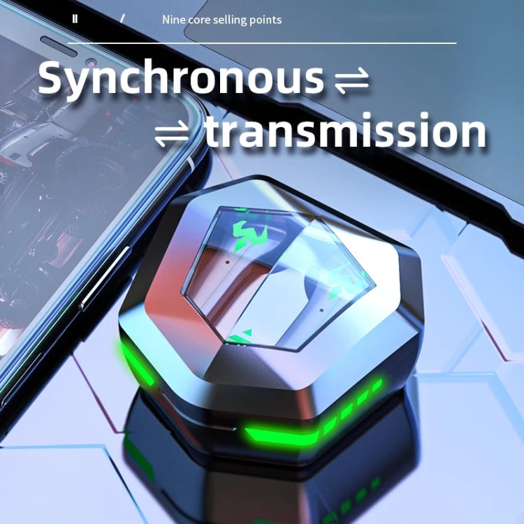 N35 TWS Colorful Light In-Ear Low Latency Wireless Bluetooth Game Earphones, Style: Non-digital Display