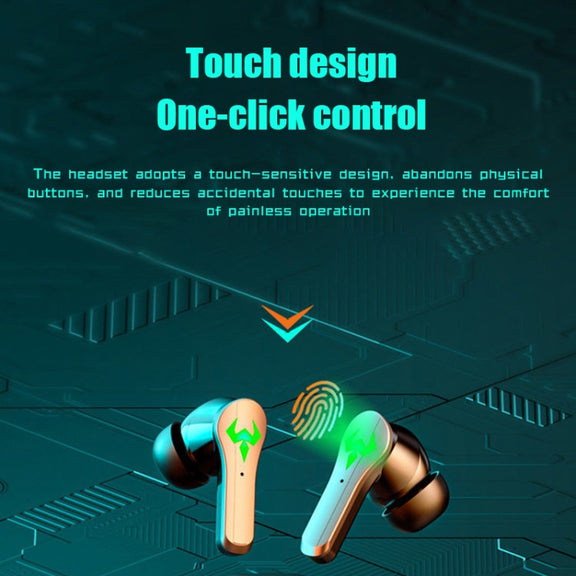 N35 TWS Colorful Light In-Ear Low Latency Wireless Bluetooth Game Earphones, Style: Digital Display