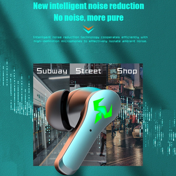 N35 TWS Colorful Light In-Ear Low Latency Wireless Bluetooth Game Earphones, Style: Digital Display