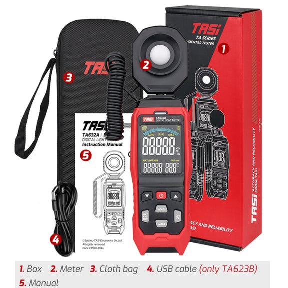 TASI TA632A Digital Illuminance Meter Lumen Tester Brightness Meter