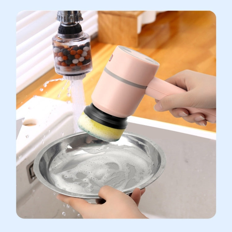 Wireless Electric Cleaning Brush USB Rechargeable Kitchen Bathtub Tile Cleaning Brushes Green 1200 mAh