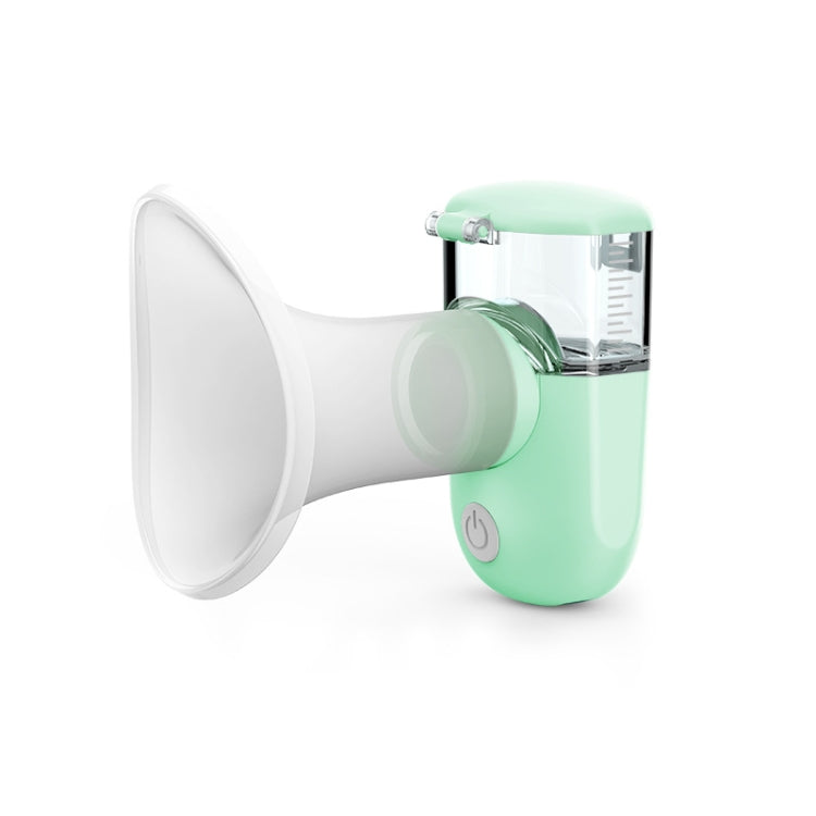 Rechargeable Eye Sprayer Mini Face Steamer Humidifier with Fine Mist(Green)