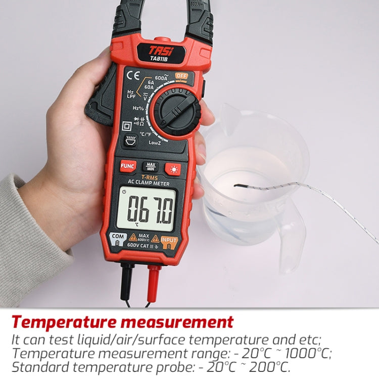 TASI TA811C Clamp Meter High Accuracy AC DC Voltage Ammeter