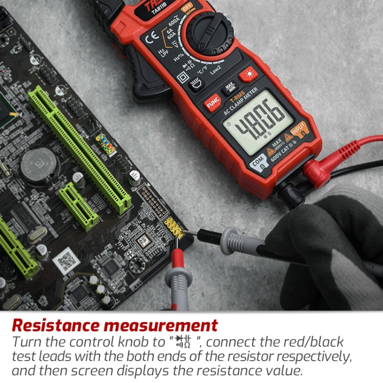 TASI TA811C Clamp Meter High Accuracy AC DC Voltage Ammeter