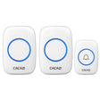 CACAZI A10DC 1 To 2 Battery Type Home Smart Waterproof Electronic Wireless Doorbell(White) - Wireless Doorbell by CACAZI | Online Shopping South Africa | PMC TechLife | Buy Now Pay Later Mobicred