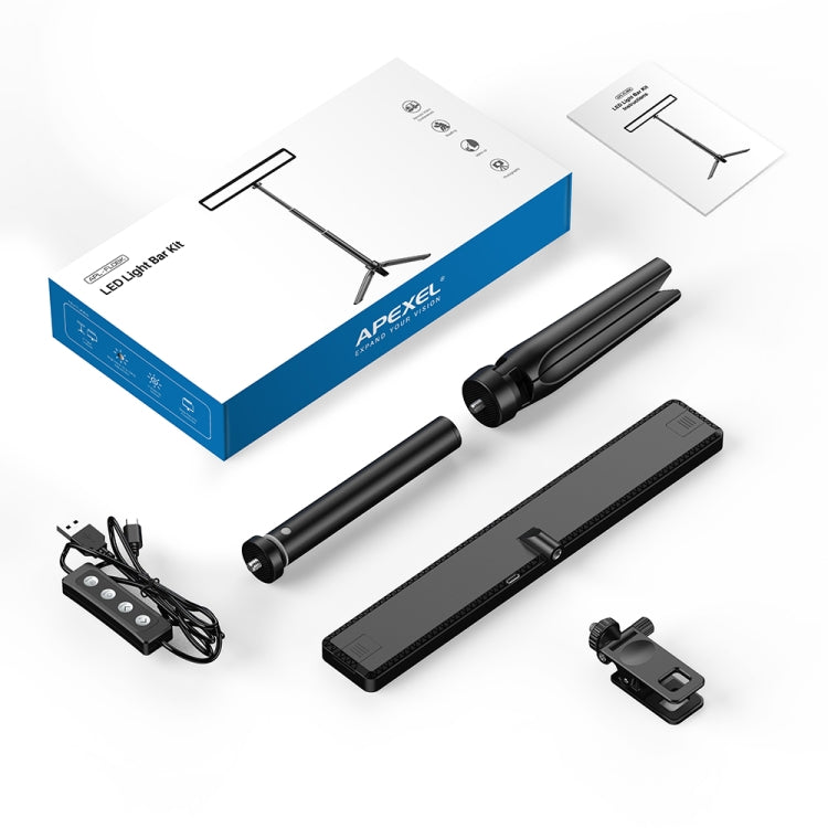 APEXEL APL-FL06 Portable Square Strip Live Video Conferencing Fill Light