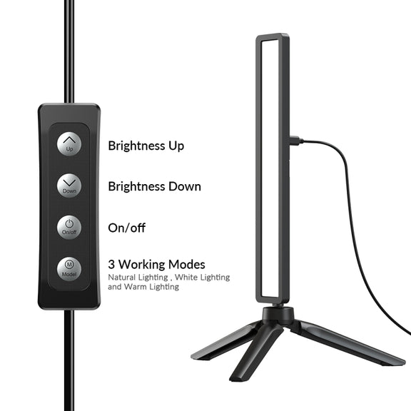 APEXEL APL-FL06 Portable Square Strip Live Video Conferencing Fill Light