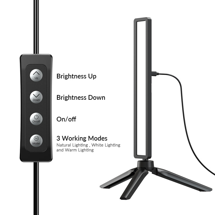 APEXEL APL-FL06 Portable Square Strip Live Video Conferencing Fill Light