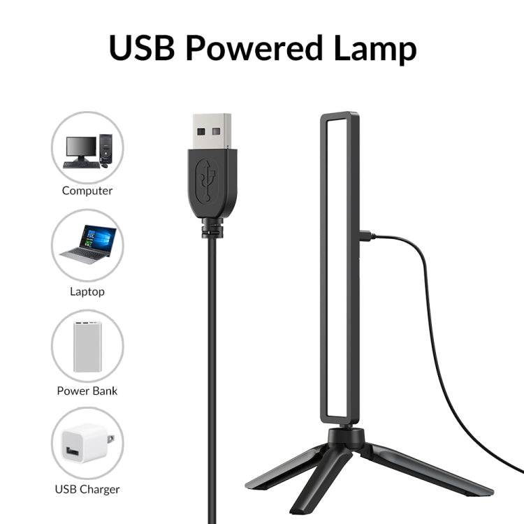 APEXEL APL-FL06 Portable Square Strip Live Video Conferencing Fill Light