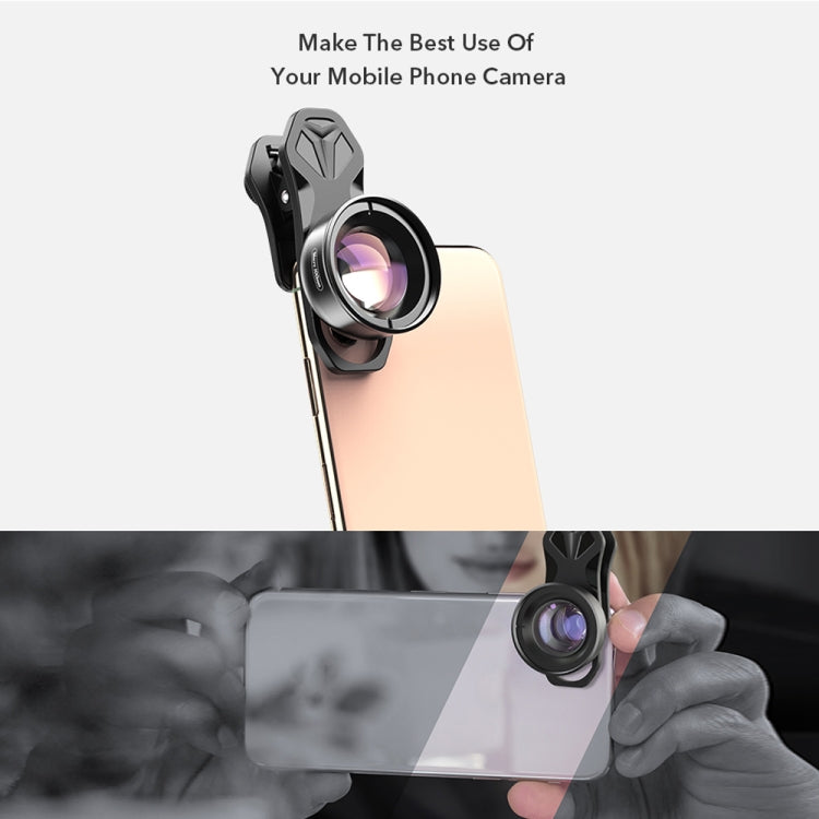 APEXEL APL-HB100MM HD Insect Jewelry 100 Micro External Mobile Phone Lens(Telephoto Clip)
