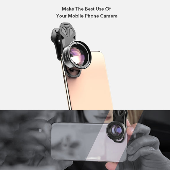 APEXEL APL-HB100MM HD Insect Jewelry 100 Micro External Mobile Phone Lens(Telephoto Clip)