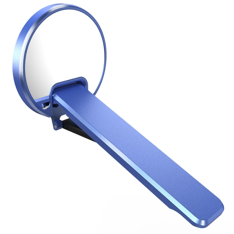 Aluminum Alloy Mobile Phone Bracket Ultra-thin Rotating Back Stick Lollipop Mirror Bracket(Blue)