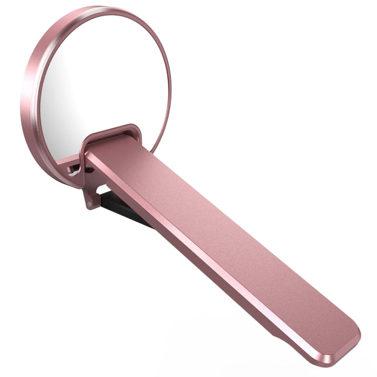 Aluminum Alloy Mobile Phone Bracket Ultra-thin Rotating Back Stick Lollipop Mirror Bracket(Pink)
